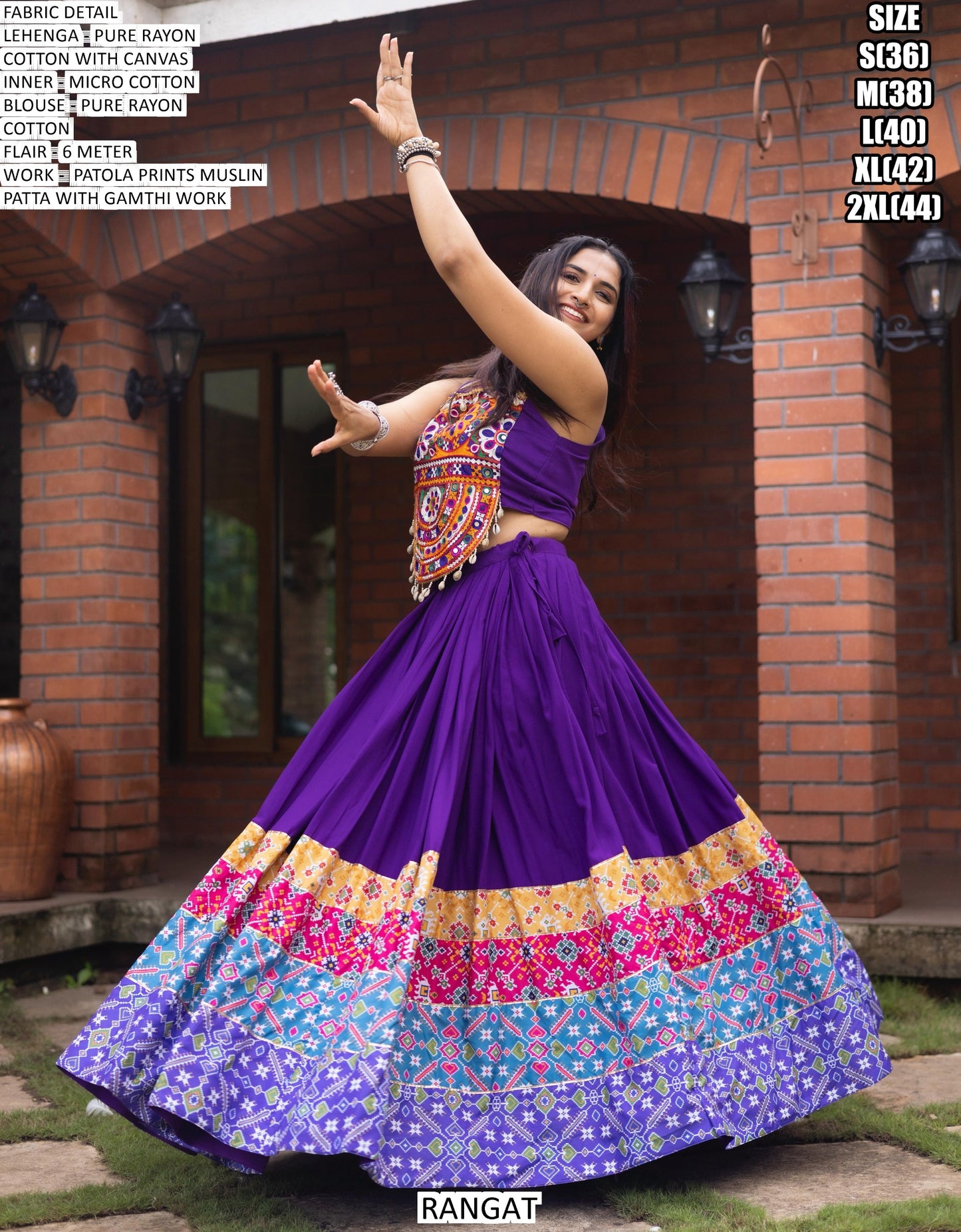 Fabric Lehenga Set