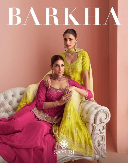New Arrival! The Barkha Silk Plazzo Dress Set