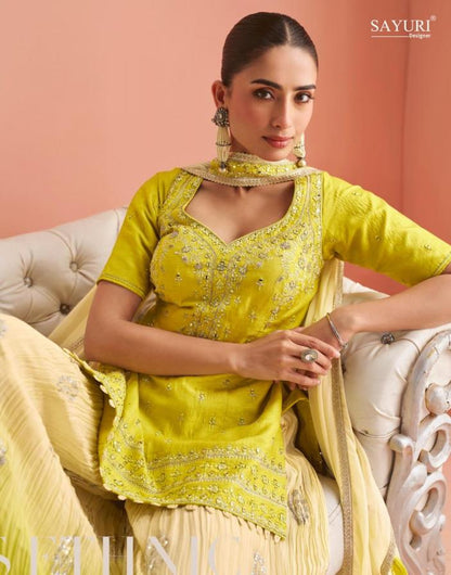 New Arrival! The Barkha Silk Plazzo Dress Set