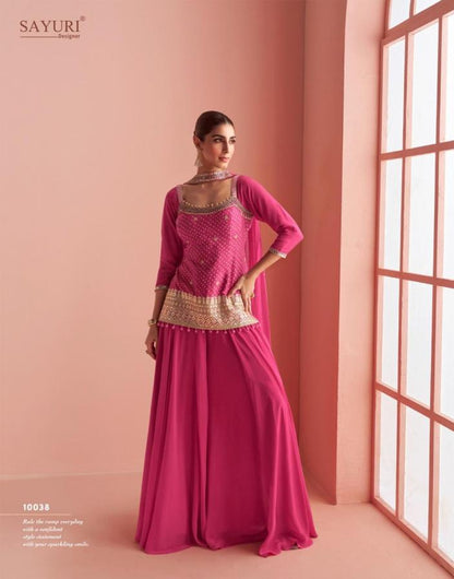 New Arrival! The Barkha Silk Plazzo Dress Set