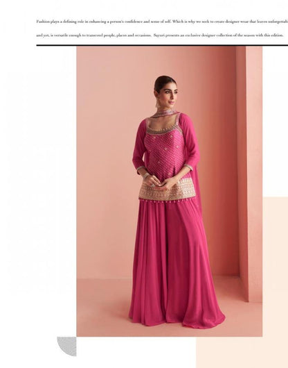New Arrival! The Barkha Silk Plazzo Dress Set