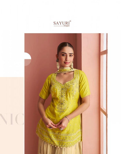 New Arrival! The Barkha Silk Plazzo Dress Set