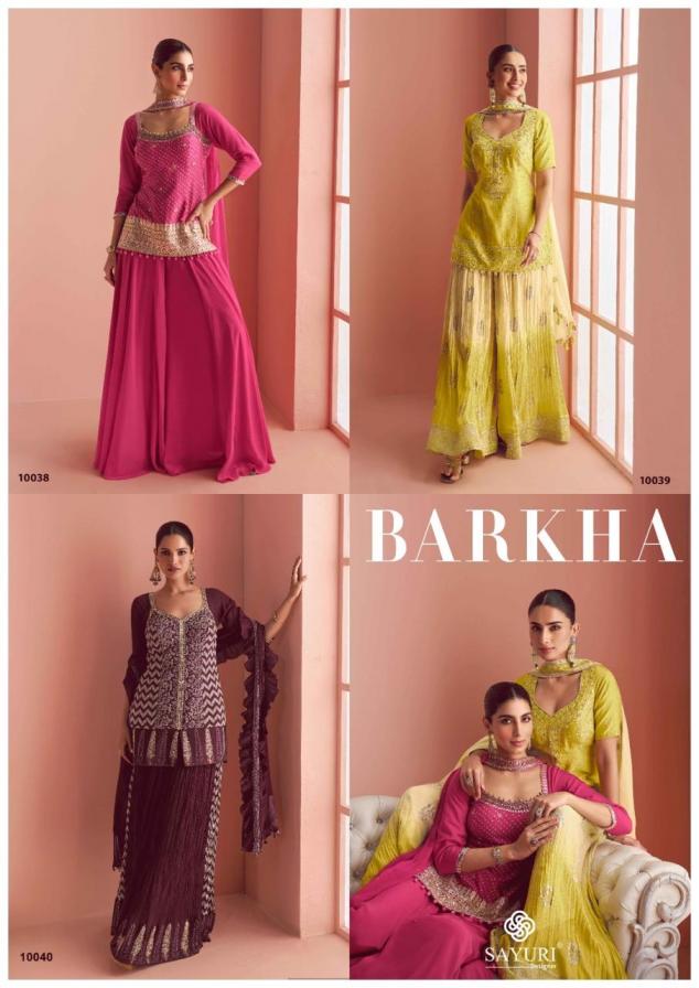 New Arrival! The Barkha Silk Plazzo Dress Set