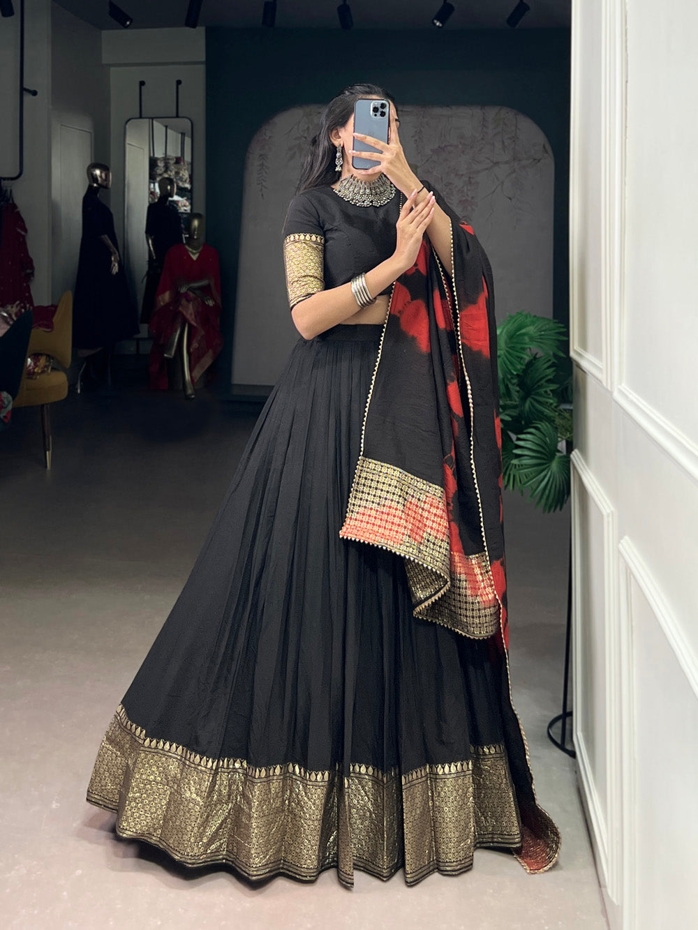 indian-collection-plain-with-zari-weaving-work-chanderi-lehenga-choli-by-looknbook-art.jpg