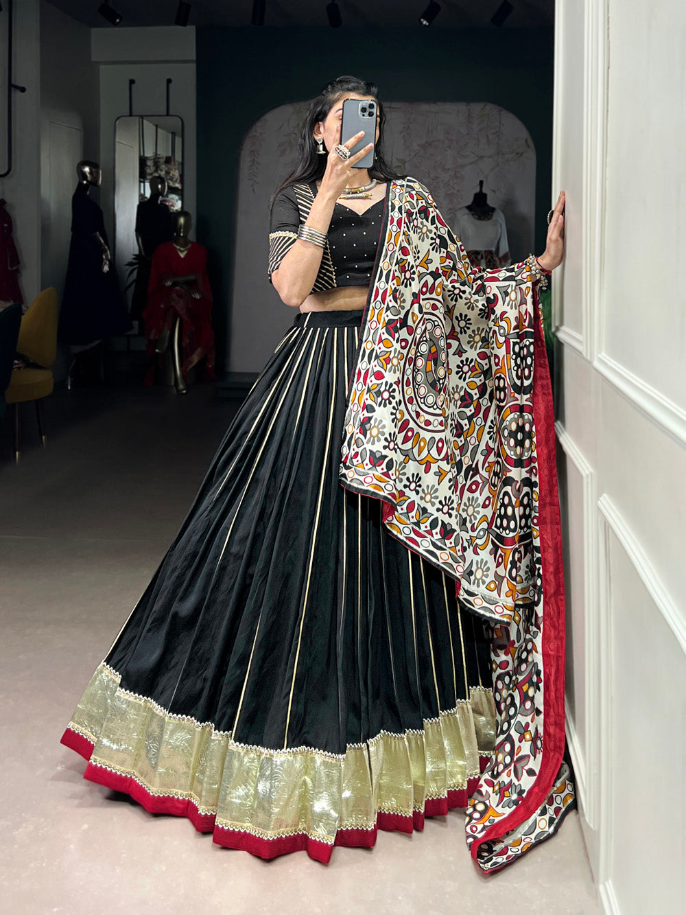 navratri-special-embossed-lace-design-with-zari-weaving-work-chanderi-lehenga-choli-by-looknbook-art.jpg