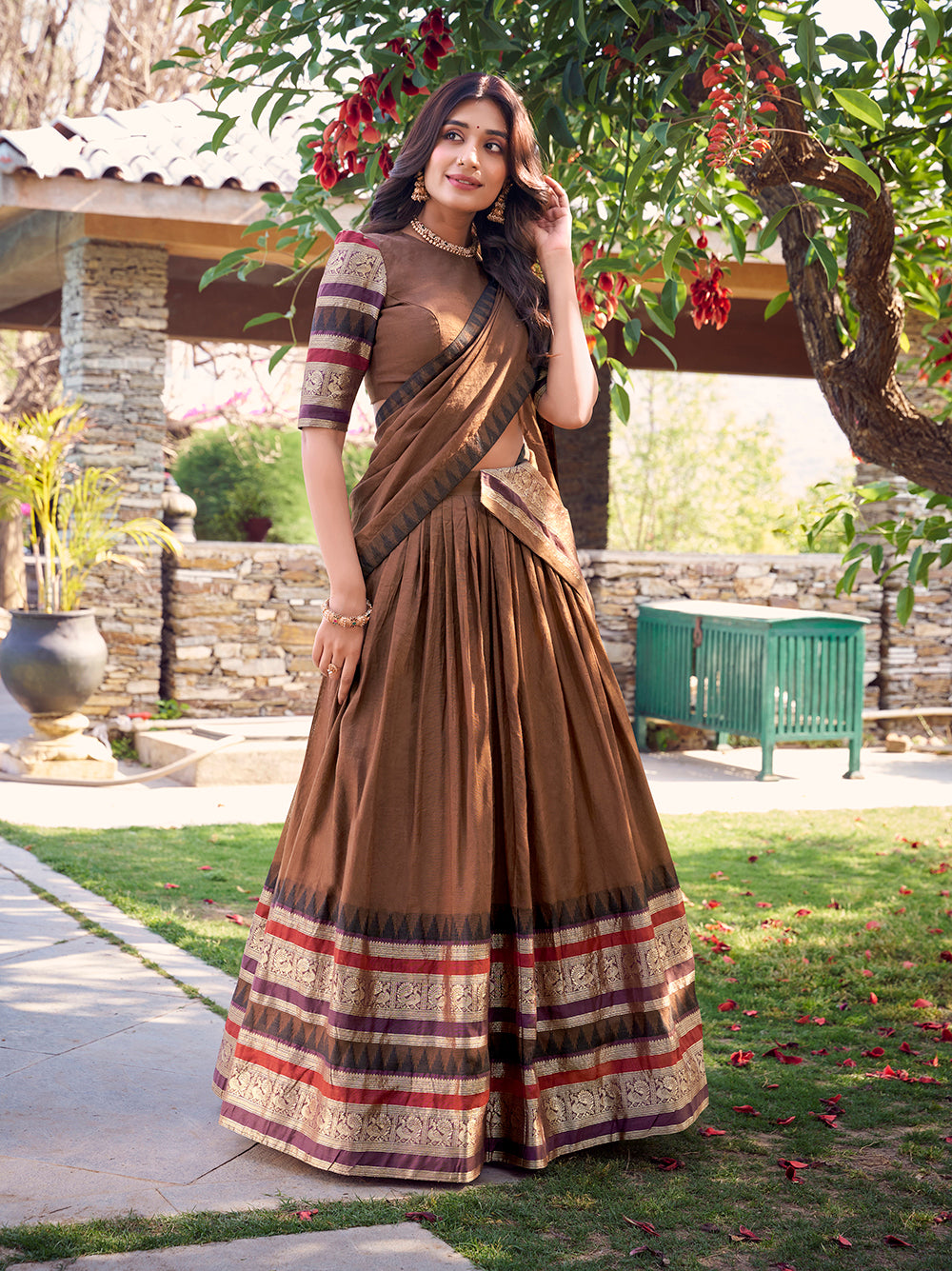 wedding-wear-chanderi-silk-palin-with-zari-weaving-work-lehenga-choli-by-looknbook-art.jpg