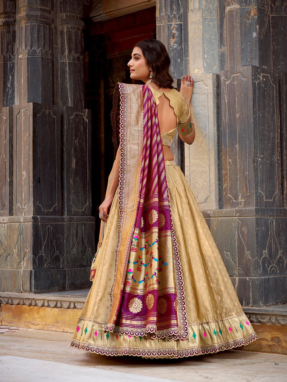 women-wear-paithani-style-zari-weaving-work-with-lace-border-lehenga-choli-by-looknbook-art.jpg