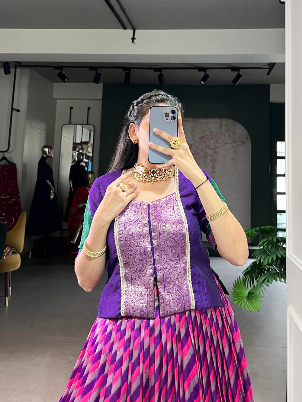festive-wear-leheriya-print-with-zari-weaving-work-lehenga-choli-by-looknbook-art.jpg