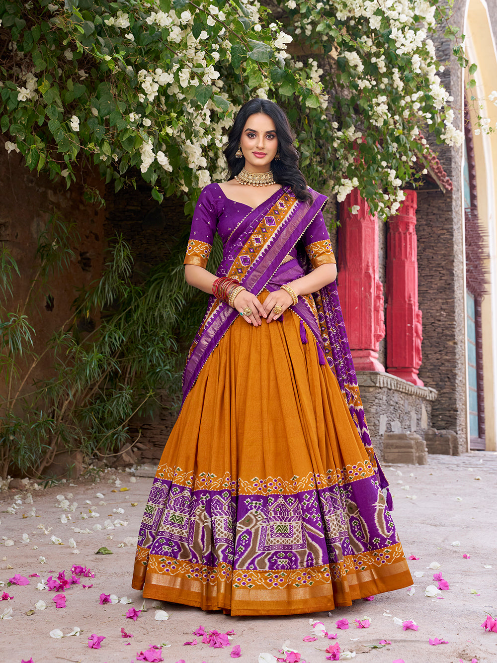 haldi-collection-for-women-wear-tussar-silk-patola-printed-lehenga-chopli-by-looknbook-art_0230b87f-f3c3-4f40-bafb-563509e9de5b.jpg