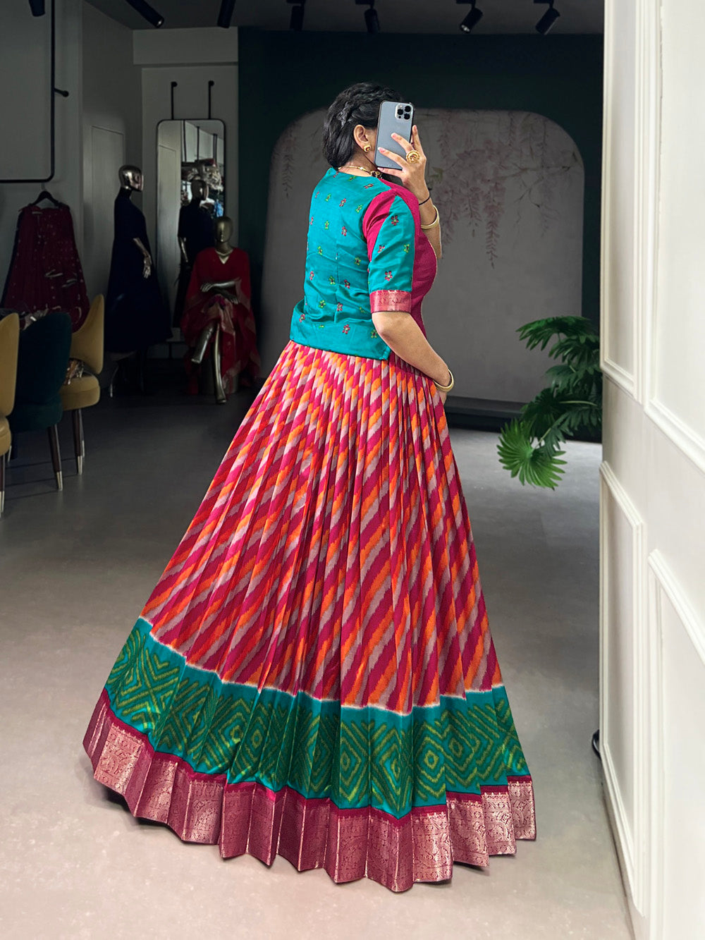 lattest-collection-leheriya-print-with-zari-weaving-work-tasar-silk-lehenga-choli-by-looknbook-art.jpg