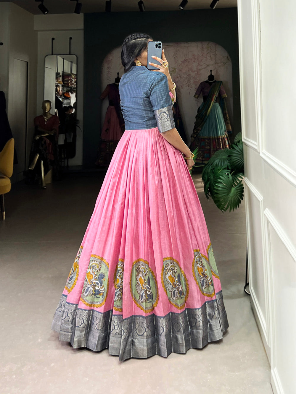 pink-color-kalamkari-printed-with-foil-work-tussar-silk-gown-by-looknbook-art.jpg
