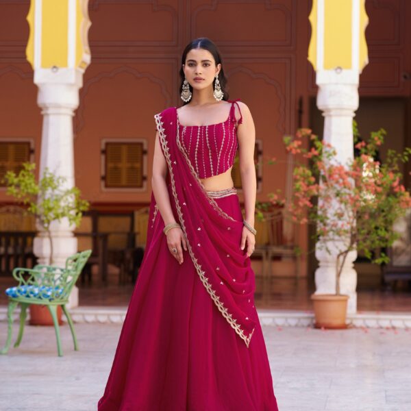 Sangeet Night Wear Fendi Chaniya Choli