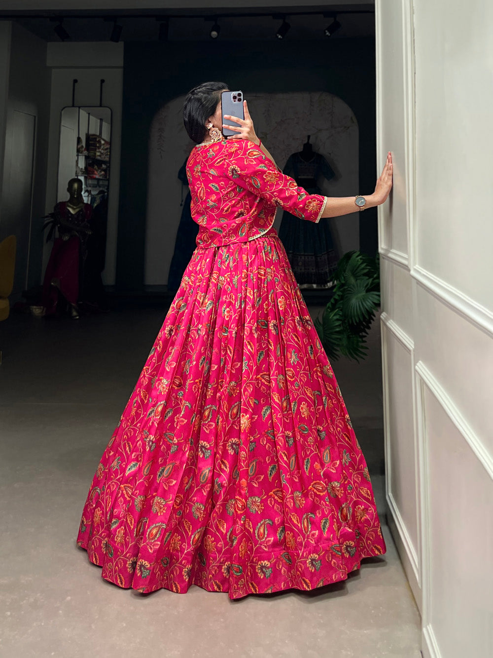 wedding-wear-collection-red-color-printed-with-tussar-silk-lehenga-choli-by-looknbook-art.jpg