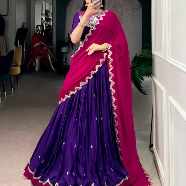 Purple Color Festive Wear Naysha Lehenga Choli
